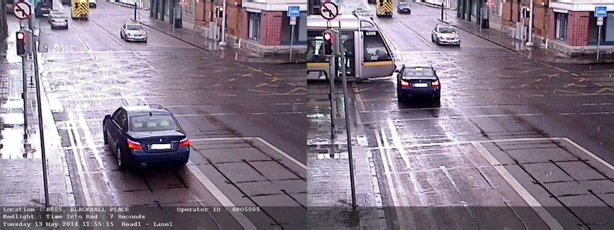 Sample Images from the Luas Red Light Camera System